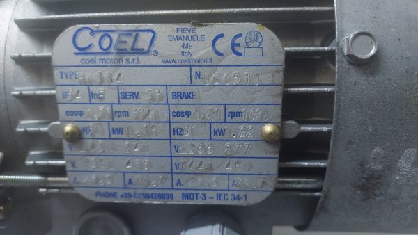 COLE H63B4 DRIVE MOTOR - 3 PHASE - Image 6