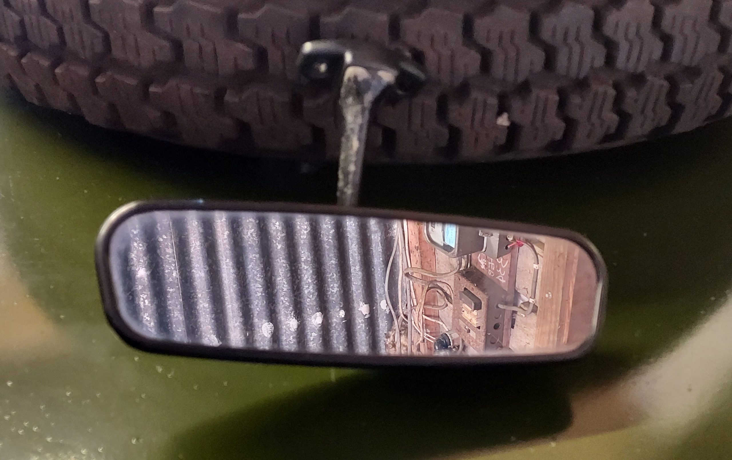 Land Rover Series 2 , 2a, 3 Rear View Mirror barnfindparts