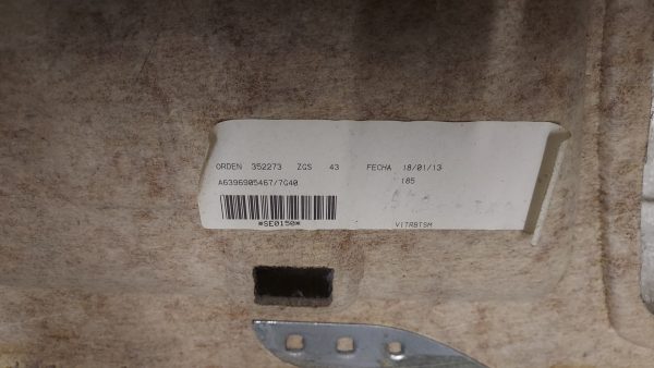 Roof Headlining Mercedes W639 Vito Interior Roof Cover Orion Grey A6396907252 - Image 2
