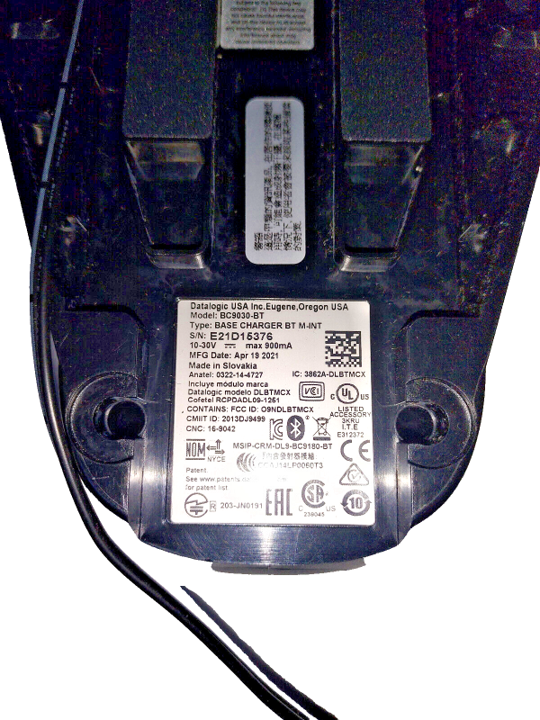 Datalogic Powerscan PBT9501-RB Bluetooth USB Kit Barcode Scanner w /Base Battery - Image 17