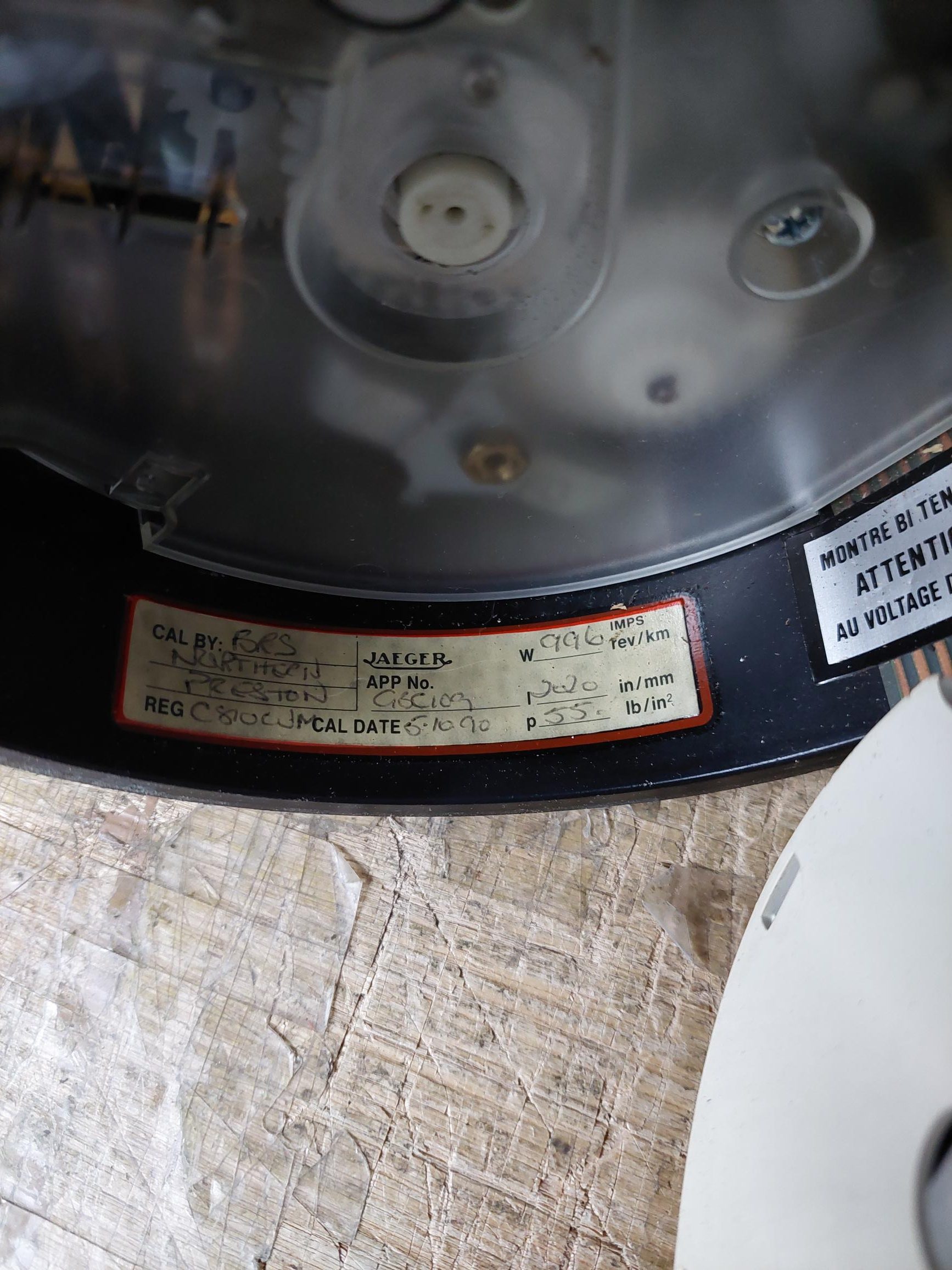 Vintage Jaeger 125 km/h Speedometer, Tacho & Clock – Type 205 – 1991 – French Made - Image 2